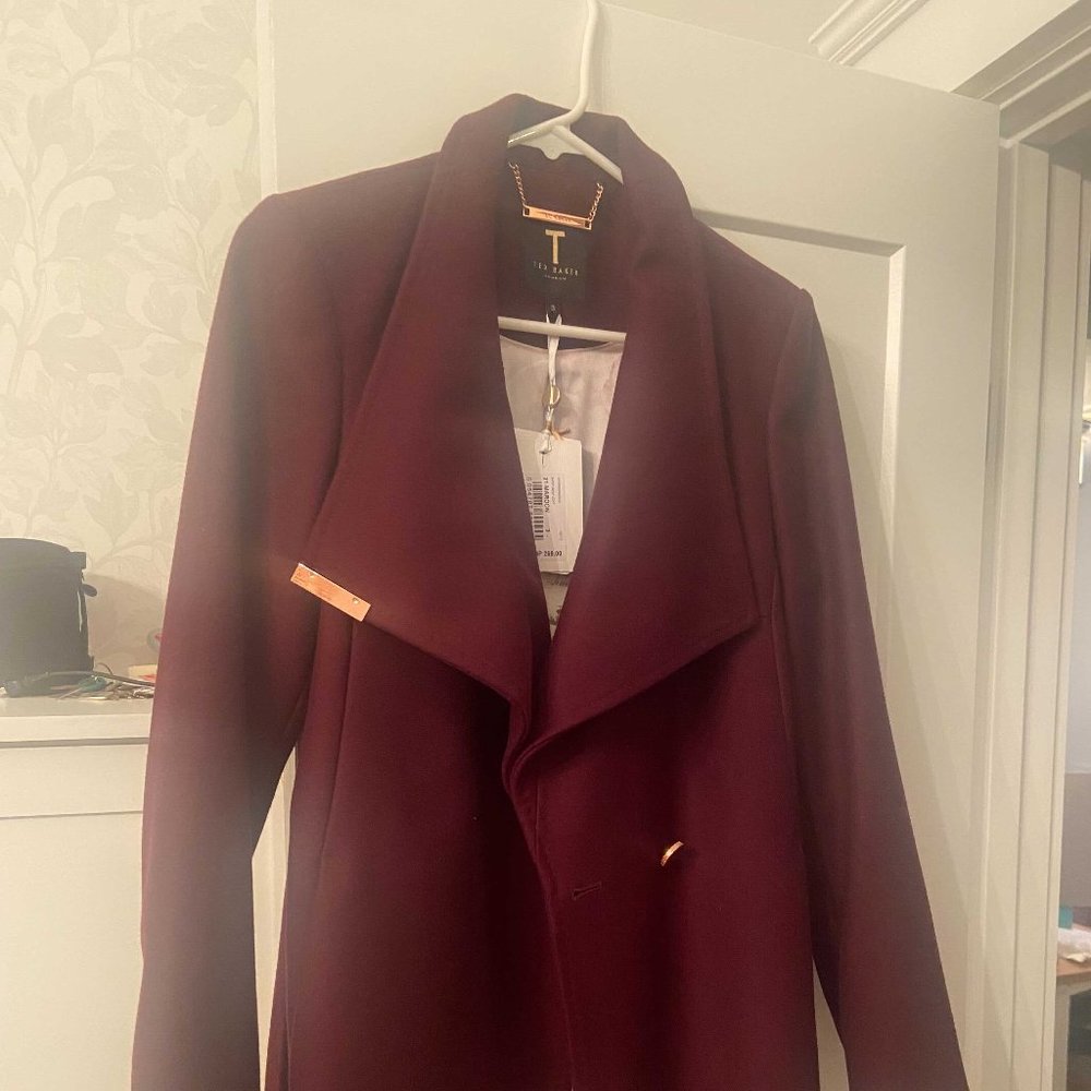Maroon Ted Baker Coat(Never been worn)